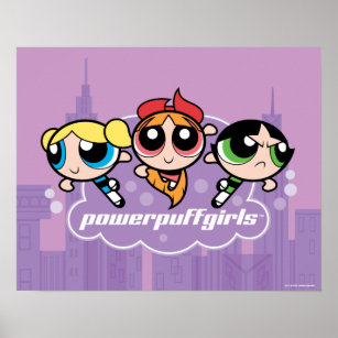 Poster Logotipo da equipe de garotas Powerpuff