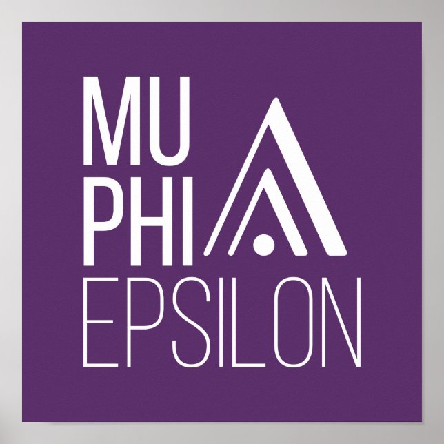 Poster Logotipo da Mu Phi Epsilon (Frente)