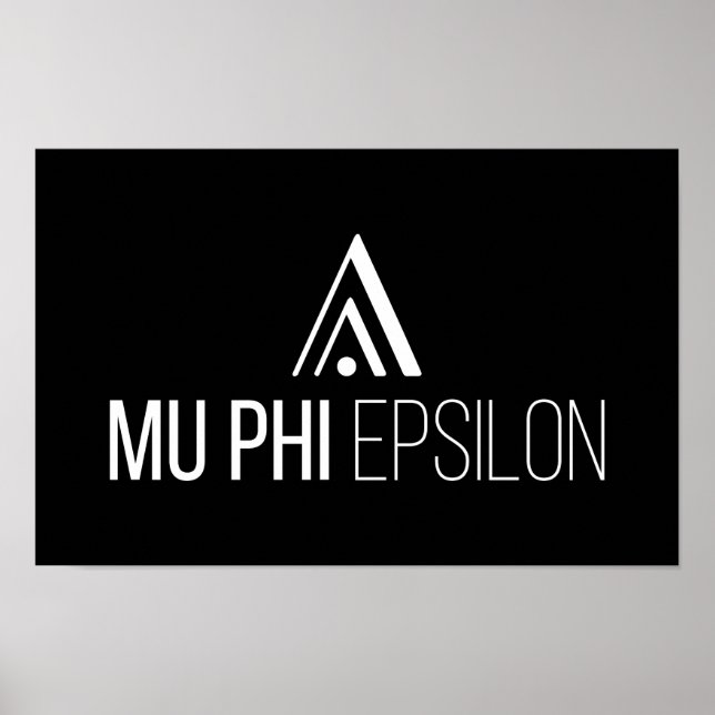 Poster Logotipo da Mu Phi Epsilon (Frente)