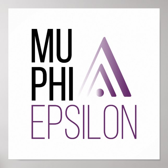 Poster Logotipo da Mu Phi Epsilon (Frente)