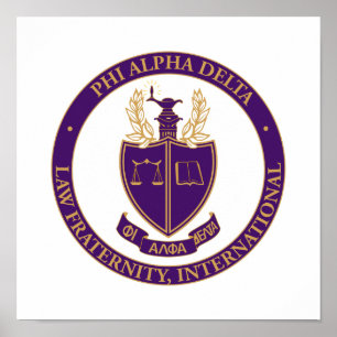 Poster Logotipo da Phi Alpha Delta