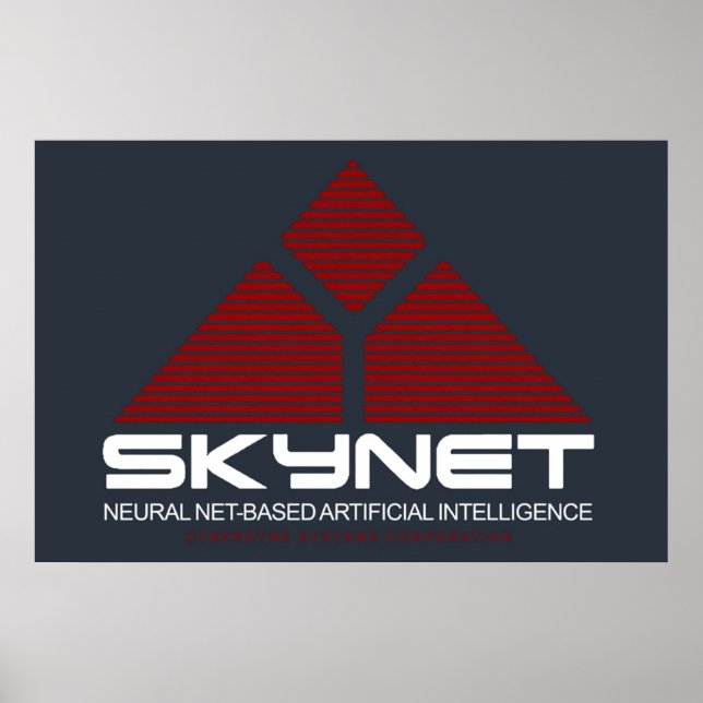Poster Logotipo da Skynet (Frente)