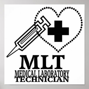 PÔSTER LOGOTIPO DA TECNOLOGIA DO LABORATÓRIO MÉDICO DA