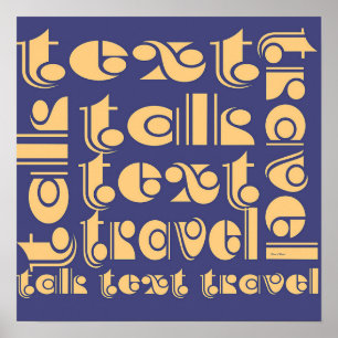 Poster Logotipo da Text Talk Travel