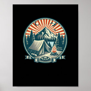 Poster Logotipo de acampamento Vinheta muito Legal
