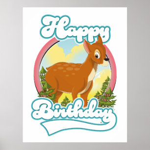 Poster Logotipo de aniversário feliz