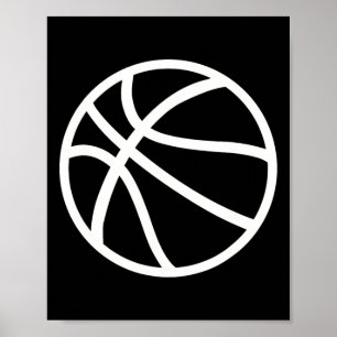Poster Logotipo de basquete