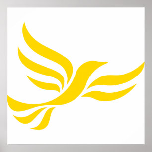 Pôster Logotipo de Democratas liberais