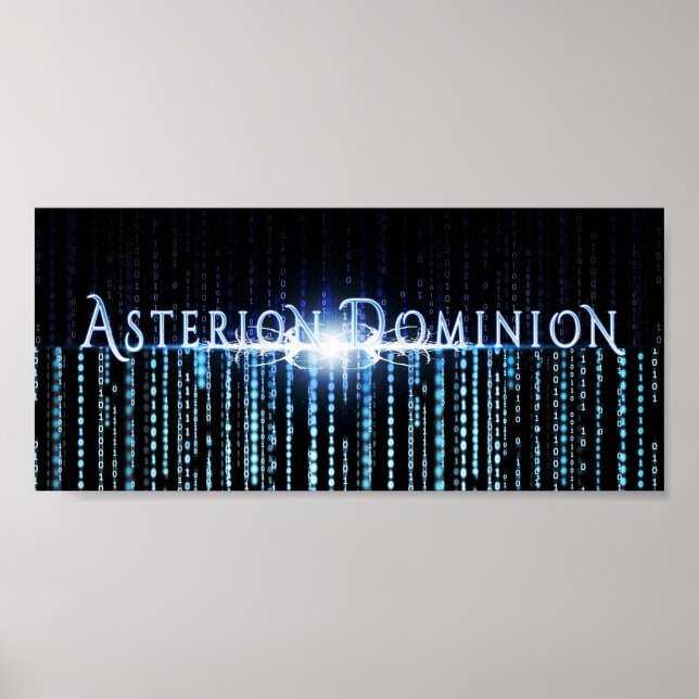 Poster Logotipo de Dominion AstCriteria (10x4.5) (Frente)
