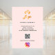 Poster Logotipo de empresa qr código instagram blush rosa (Criador carregado)
