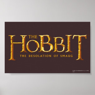 Pôster Logotipo de Hobbit - ouro