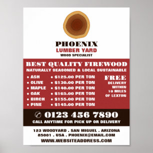 Poster Logotipo de madeira do coração, madeira/madeira/ma