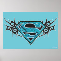 Logotipo de padrão tribal da Supergirl
