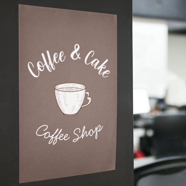 Pôster Logotipo de Pequena Casa de Café (Criador carregado)