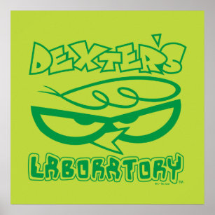 Poster Logotipo de rosto do laboratório do Dexter