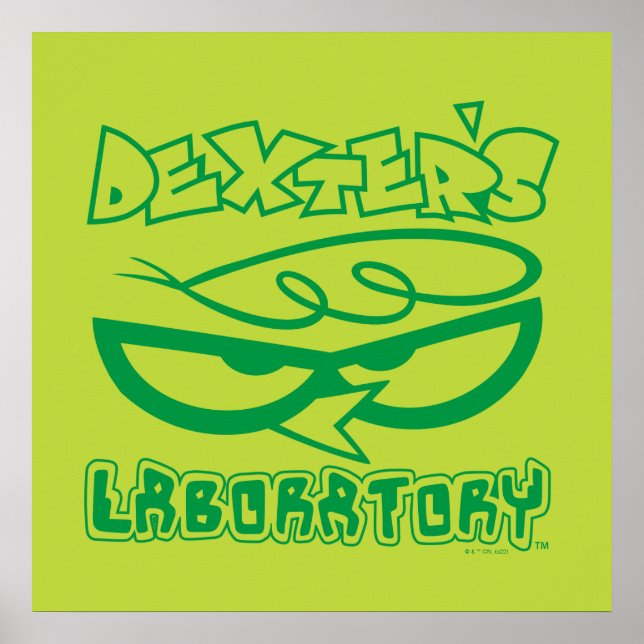 Poster Logotipo de rosto do laboratório do Dexter (Frente)