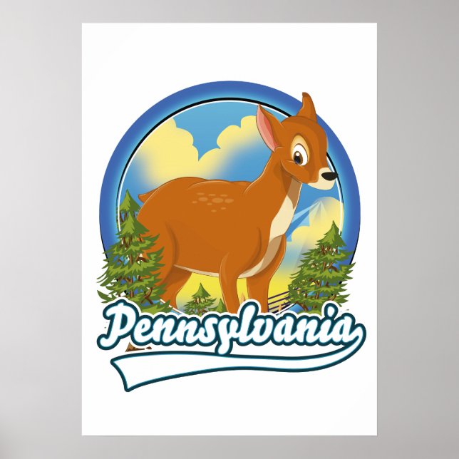 Poster logotipo de viagem da Pensilvânia (Frente)