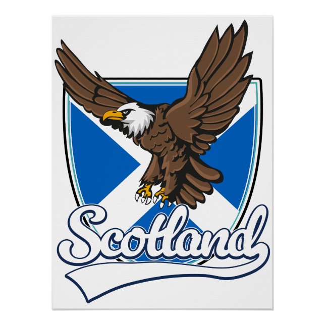Pôster logotipo de viagem Escócia (Frente)