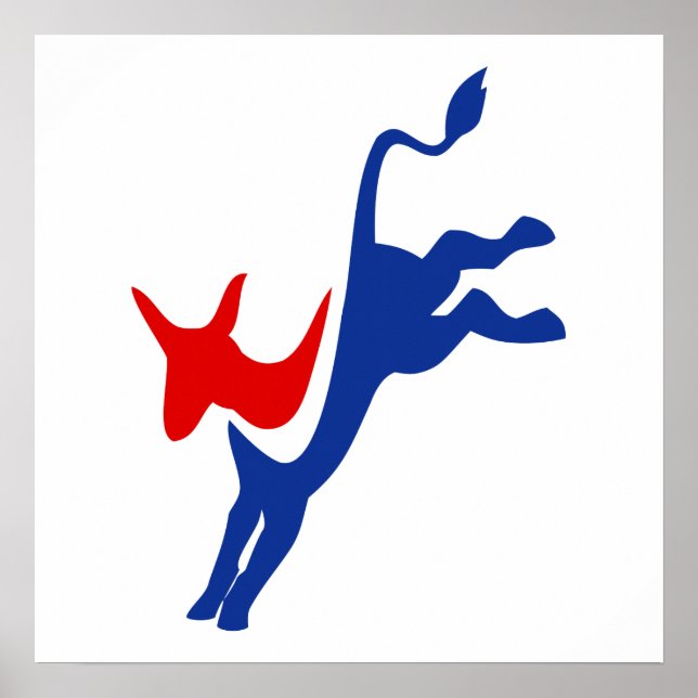 Pôster Logotipo Democrata (Frente)