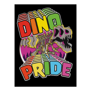 Pôster Logotipo Dino Pride