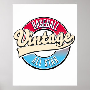 Poster logotipo do All Star Baseball