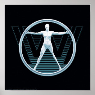 Poster Logotipo do Android de Westworld   Vitruvian