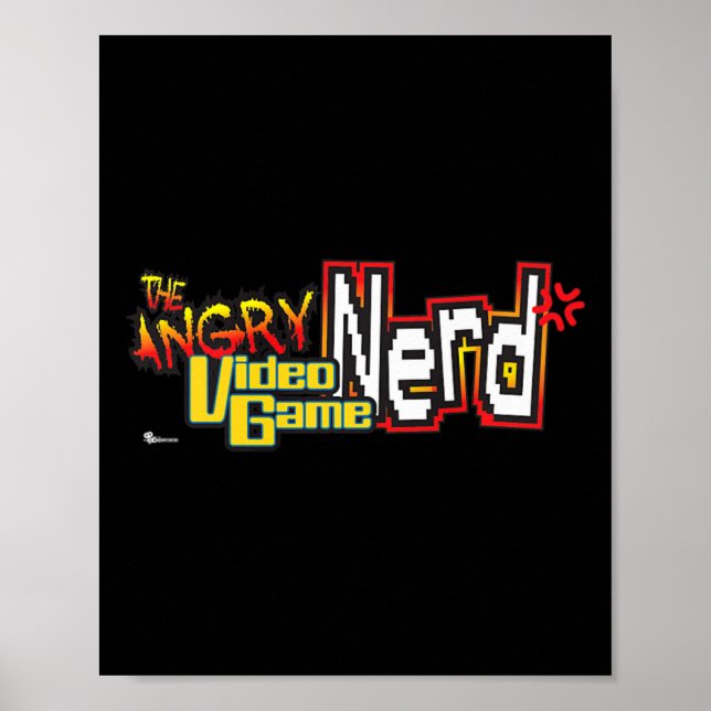 Poster Logotipo do Angry Video Game Nerd Premium  (Frente)