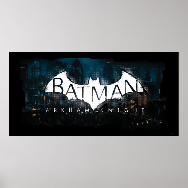 Pôster Logotipo do Batman Arkham Knight Gotham (Frente)