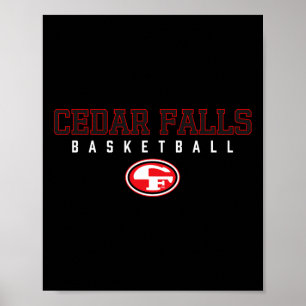 Poster Logotipo do Cedar Falls Tigers Sketll Hs