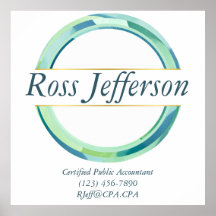 Logotipo do círculo azul