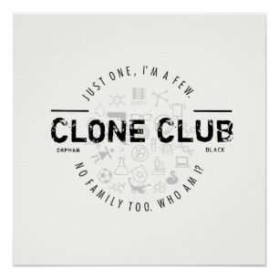 Pôster Logotipo do clube do clone