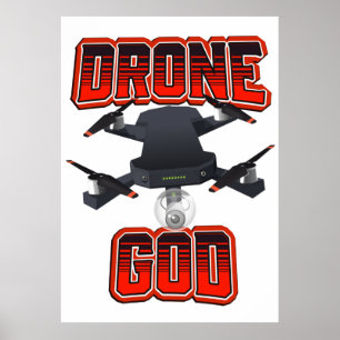 Poster logotipo do Deus dos Drones