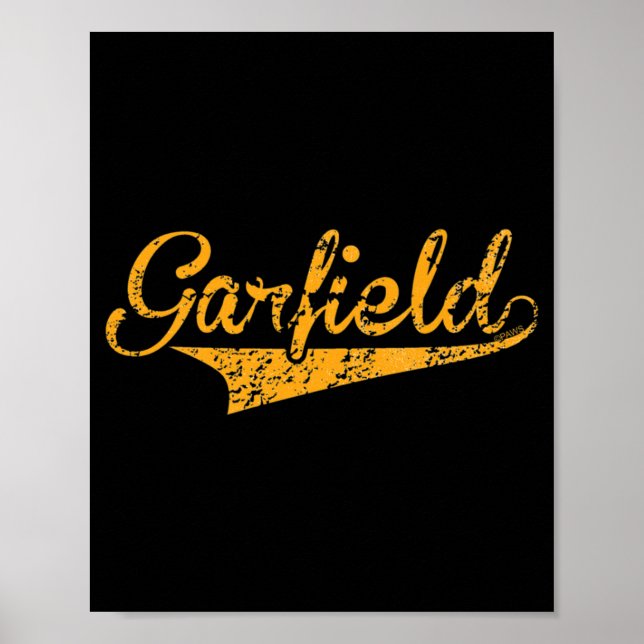 Poster Logotipo do Garfield Sports (Frente)