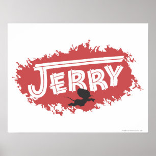 Poster Logotipo do Jerry Silhouette