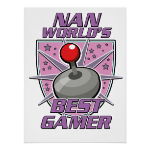 Pôster Logotipo do melhor jogador do mundo Nan
