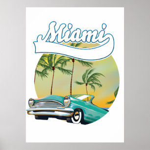 Poster Logotipo do Miami Sunset