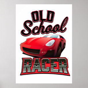 Poster Logotipo do Old School Racer