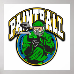 Poster Logotipo do Paintball