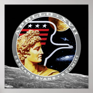 Poster Logotipo do remendo da missão da NASA de Apollo 1