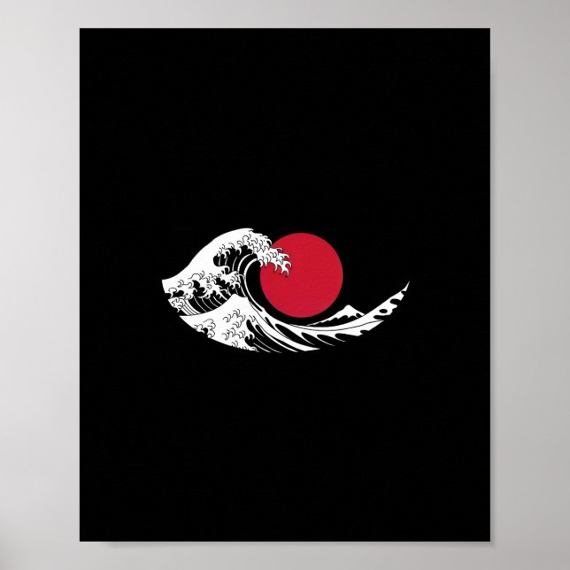 Poster Logotipo do Restaurante Onda Japonês - Círculo Ver (Frente)