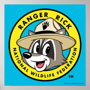 Poster Logotipo do rick da guarda florestal do rick   da