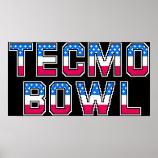 Poster Logotipo do Tecmo Bowl