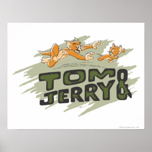 Poster Logotipo do Tom e Jerry Chase