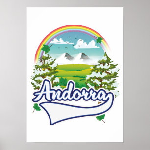 Poster Logótipo do viagem Andorra