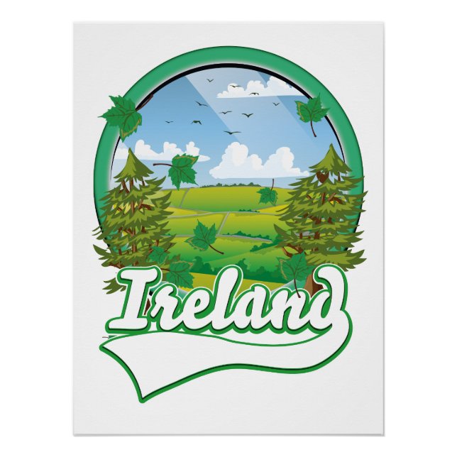 Pôster Logótipo do Viagem da Irlanda (Frente)