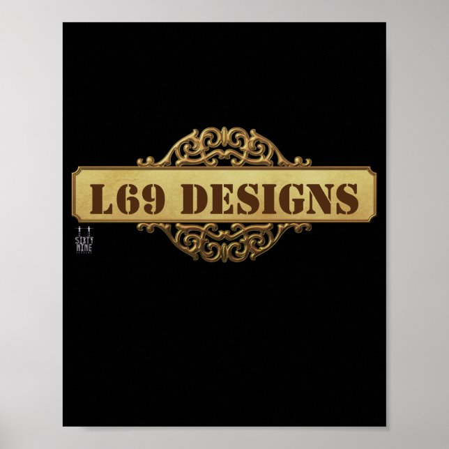 poster "Logotipo dos designs L69" (Frente)