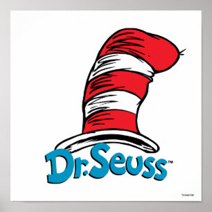 Poster Logotipo Dr Seuss Hat