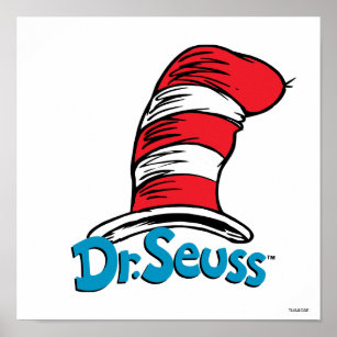 Poster Logotipo Dr Seuss Hat