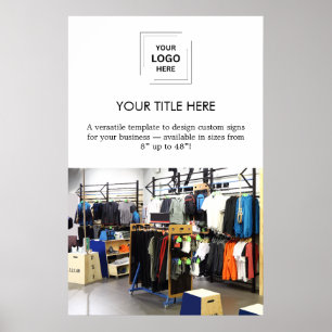 Poster Logotipo Empresarial Foto Minimalista Moderna Br