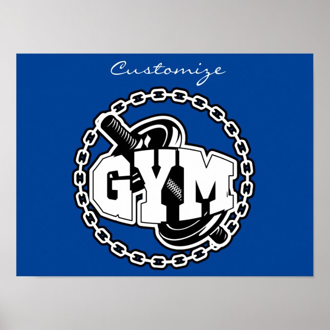 Poster Logotipo Gym Barbell Thunder_Cove (Frente)